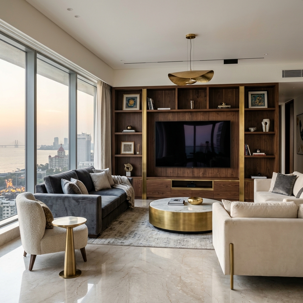 Living Room Interior in Thane